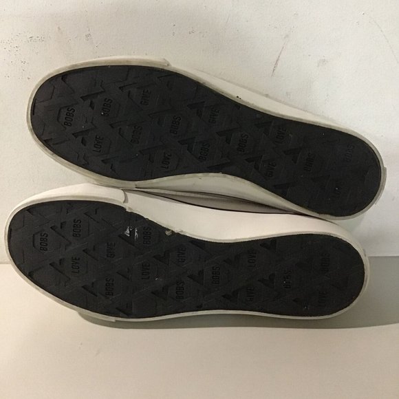 BOBS FROM SKECHERS MEMORY FOAM SNEAKERS COLOR NATURAL 8.5 - Picture 7 of 7